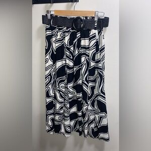 Women's Nine West Belted A-Line Skirt size S